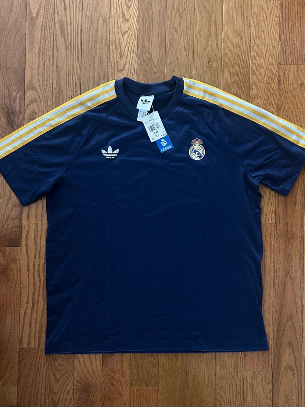 Real Madrid OG Adidas T-Shirt Size 2XL NEW